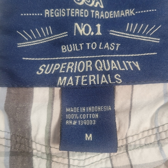 GPH Supply Company Men's Western Plaid Pearl Snap Rolltab Sleeve Shirt Size M - Picture 8 of 9